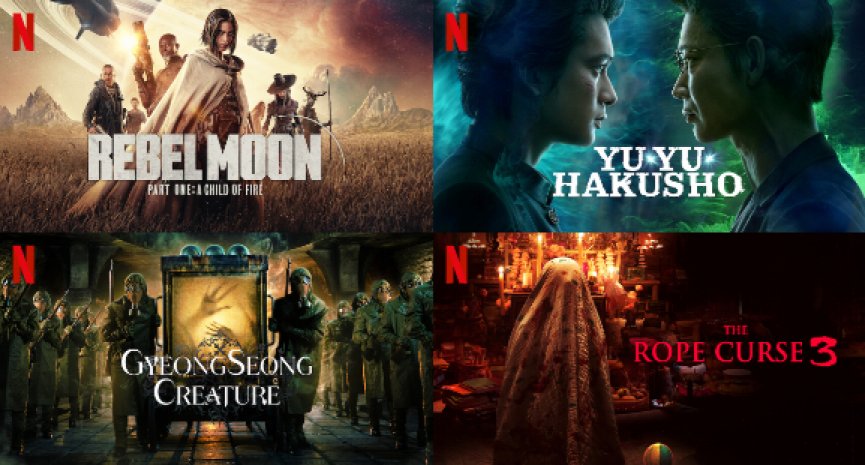【Netflix單周排行榜Top10】《Rebel Moon》空降電影冠軍！《幽遊白書》蟬聯非英語劇集第一